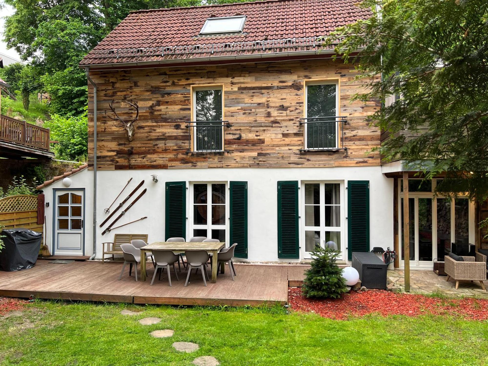 Chalet Ferienhaus Dresden Exteriör bild